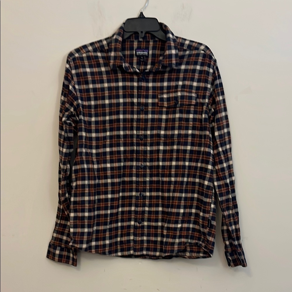 Patagonia Workwear Organic Cotton Plaid Flannel Shirt Size Medium